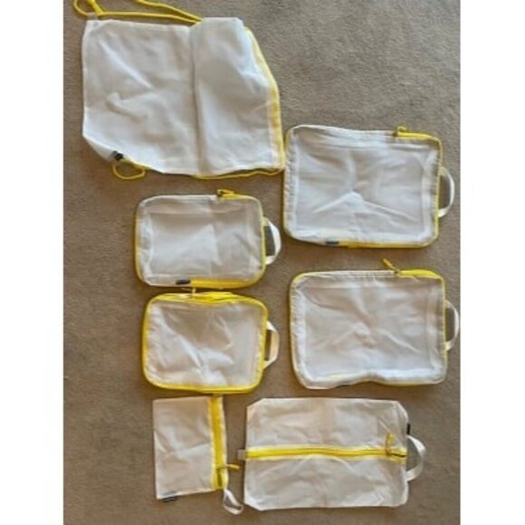 New Premium Compression Packing Cubes with See Through Mesh for Suitcase